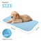 Pet Cooling Bed Mat for Dogs & Cats - 24x36 Inch Machine Washable Cooling Blanket, Portable Summer Heat Relief for Medium/Small Pets (Blue)